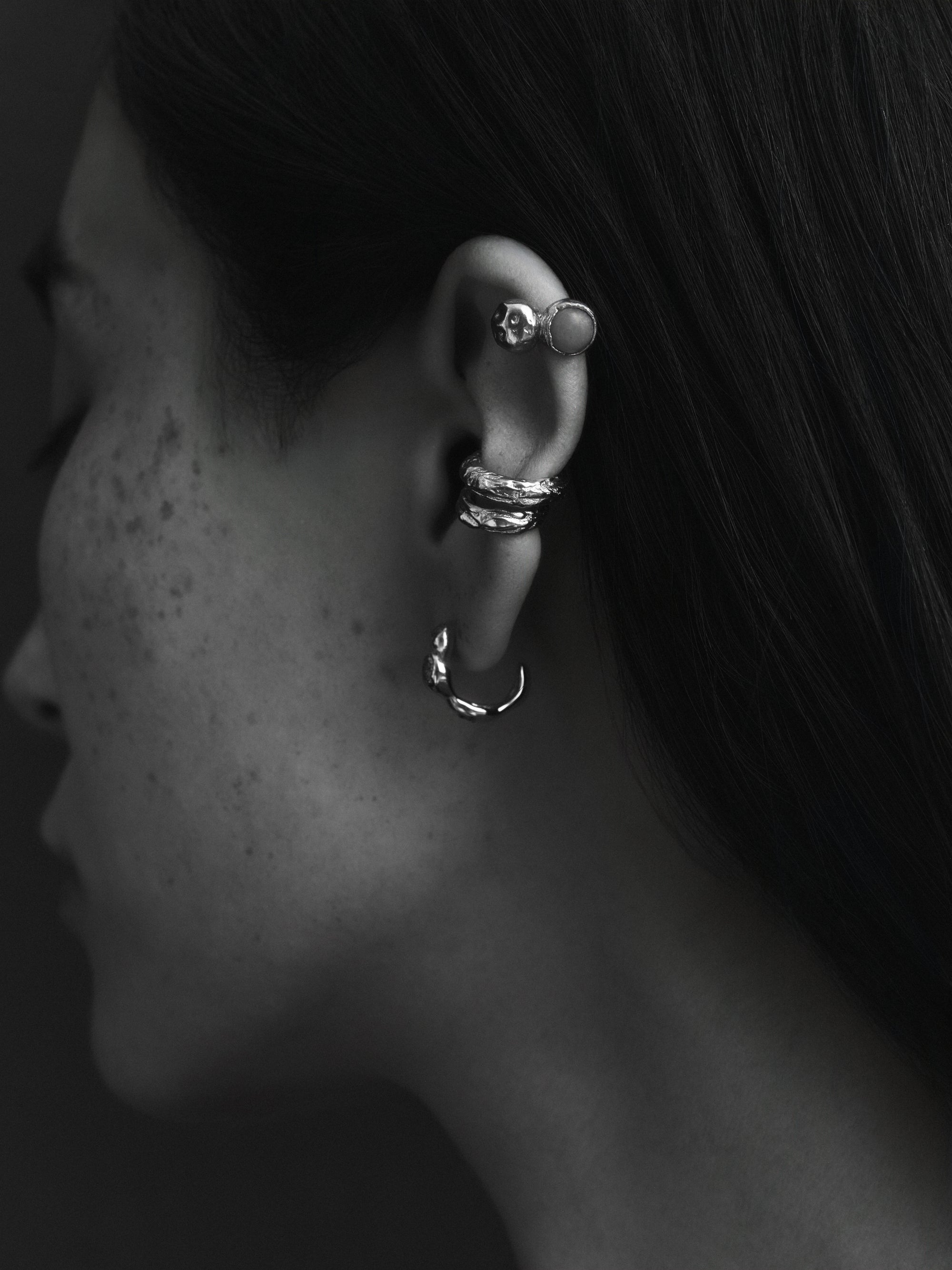 Layered Earth Earcuff