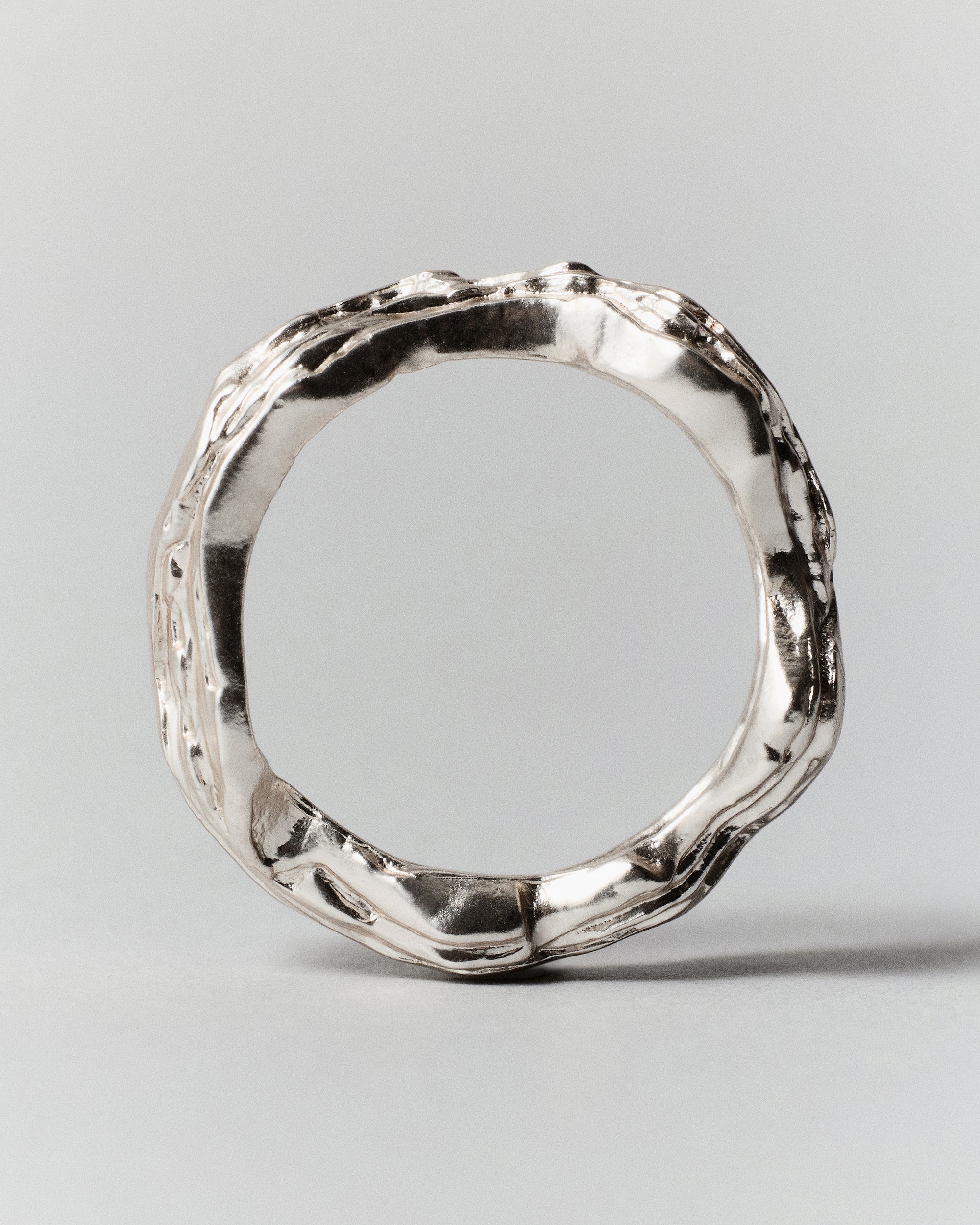 Layered Earth Ring-Silver