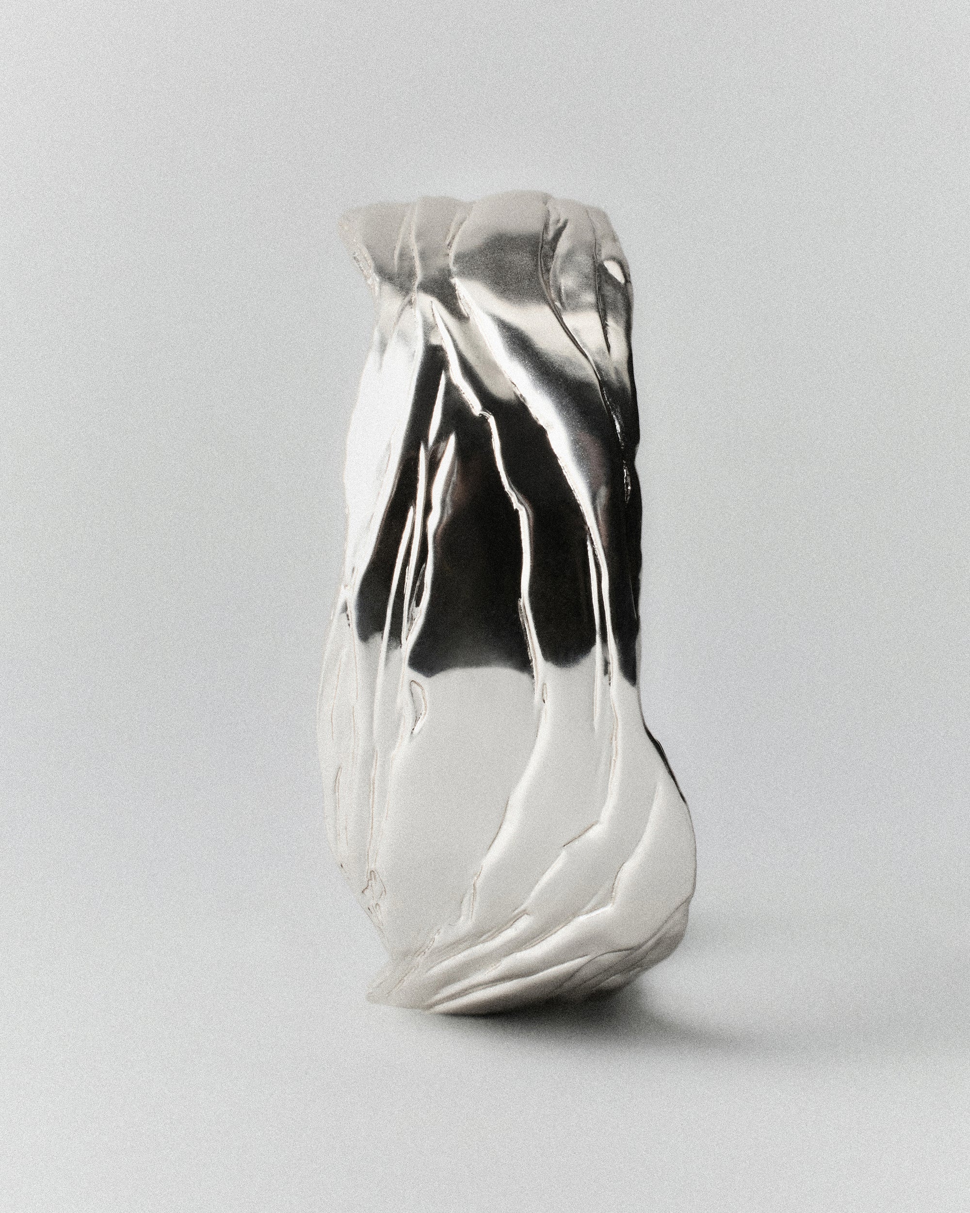 Layered Earth Statement Cuff-Silver