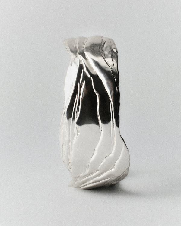 Layered Earth Statement Cuff-Silver