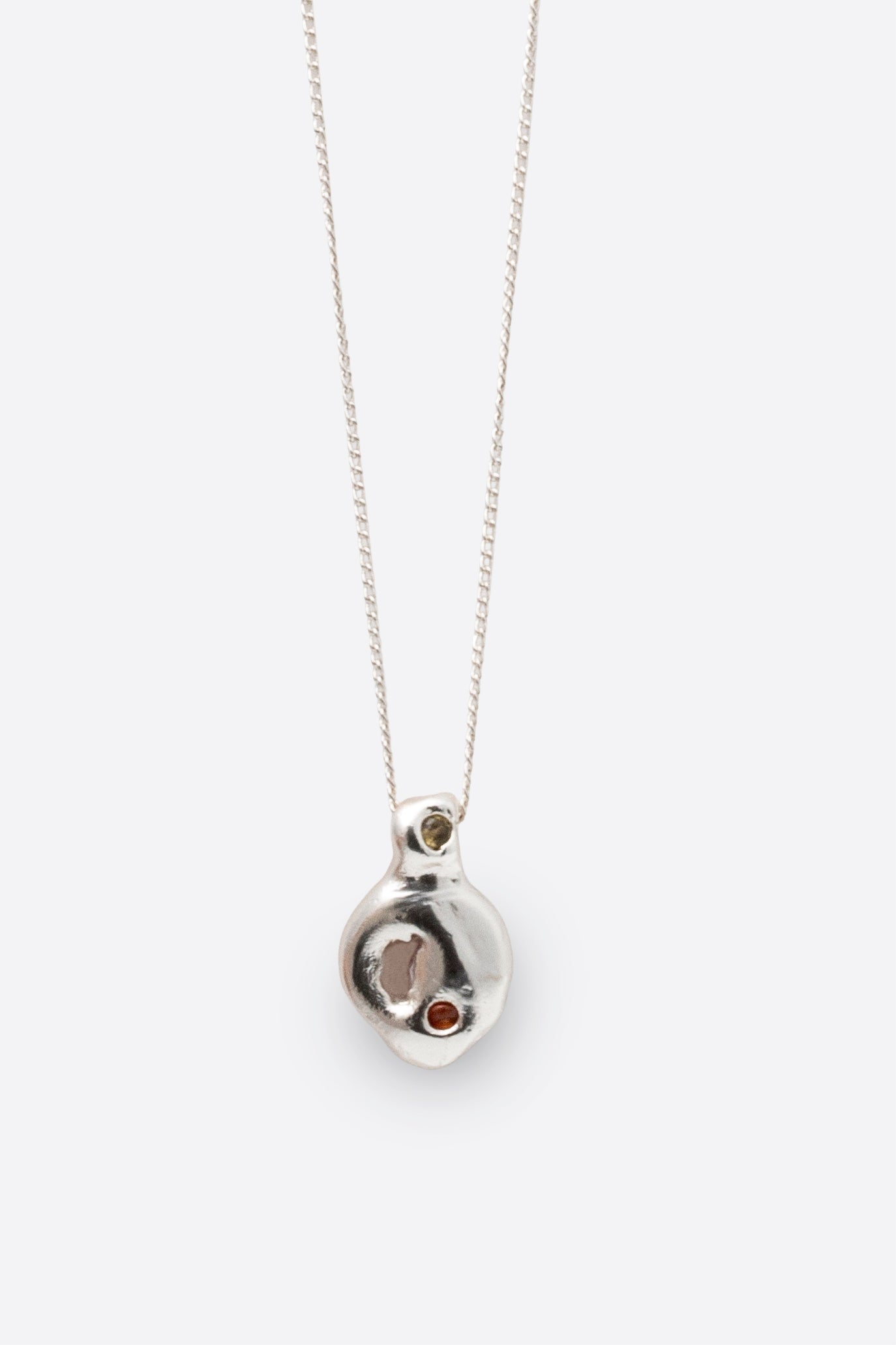 Ambar Necklace-Silver