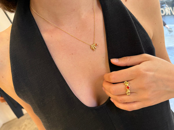 Sunset Pepita Ring-Gold