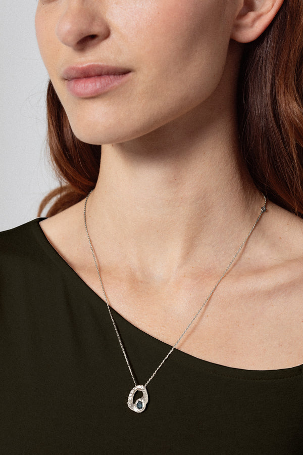 Moon Necklace-Silver