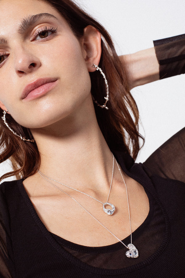 Moon Necklace-Silver