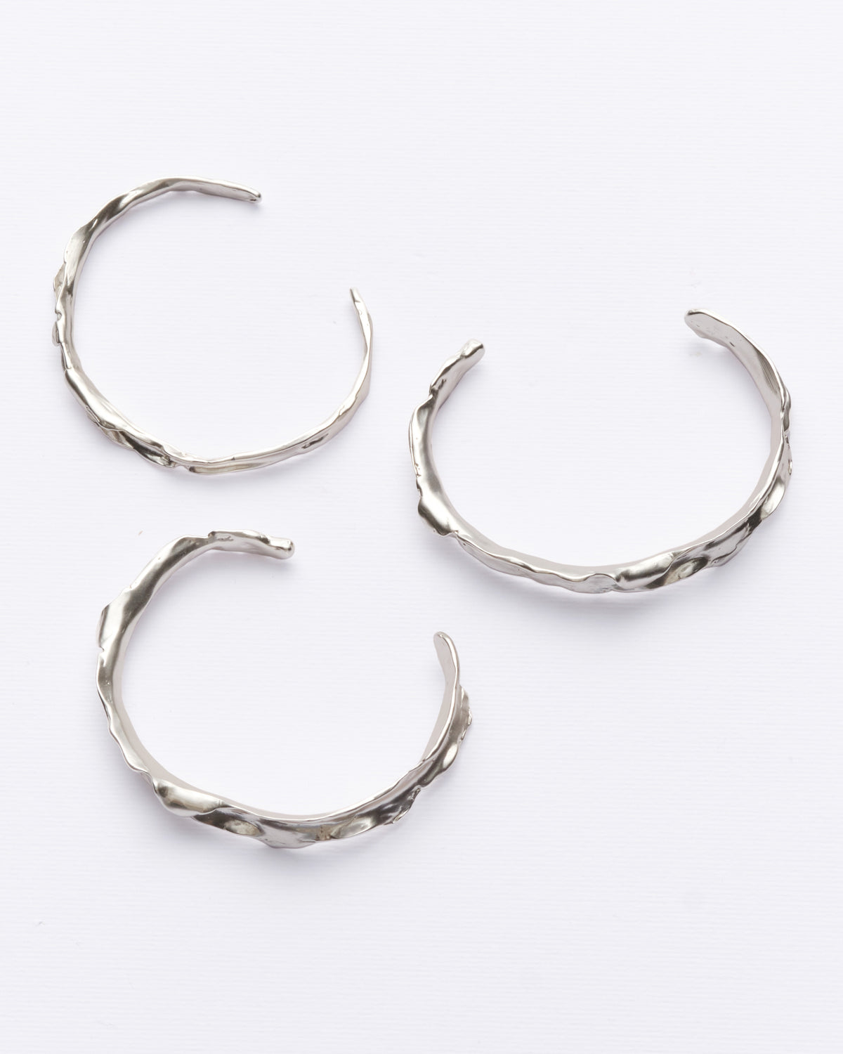 Autumn - Cuff Set of 3 Silver