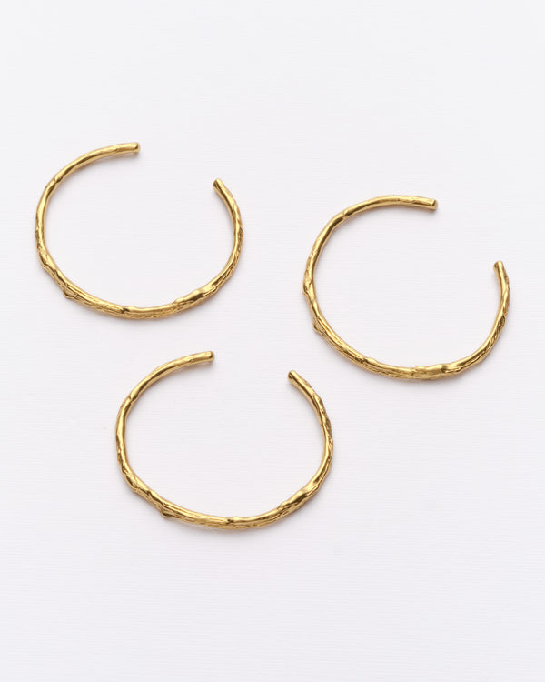 Autumn - Set de 3 brazaletes dorado