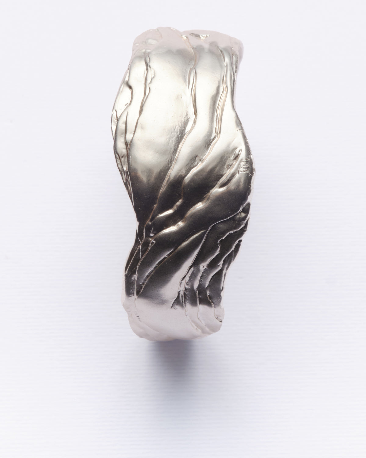 Layered Earth - Statement Cuff Silver