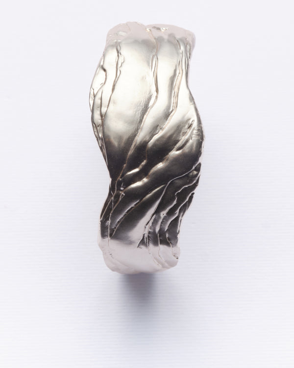 Layered Earth - Statement Cuff Silver
