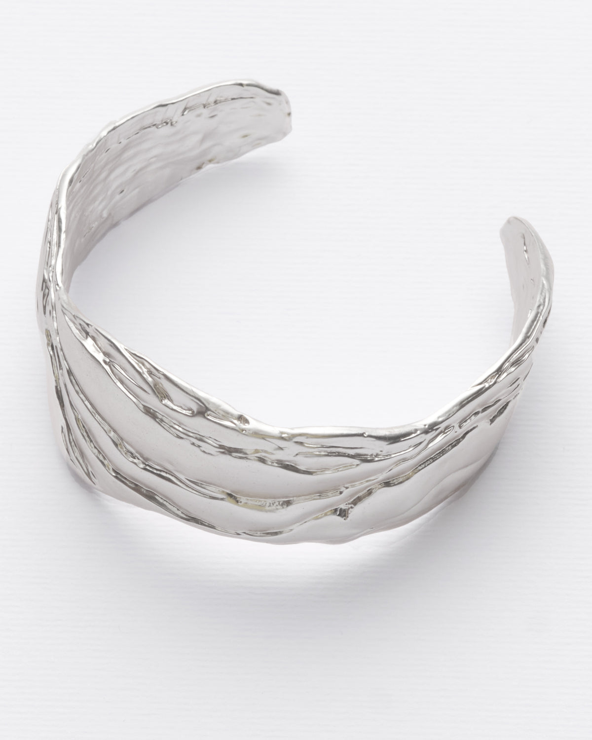 Layered Earth - Statement Cuff Silver