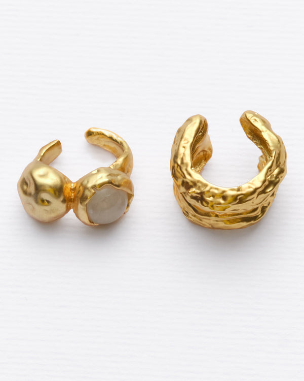 Layered Earth - Piercing ajustable dorado