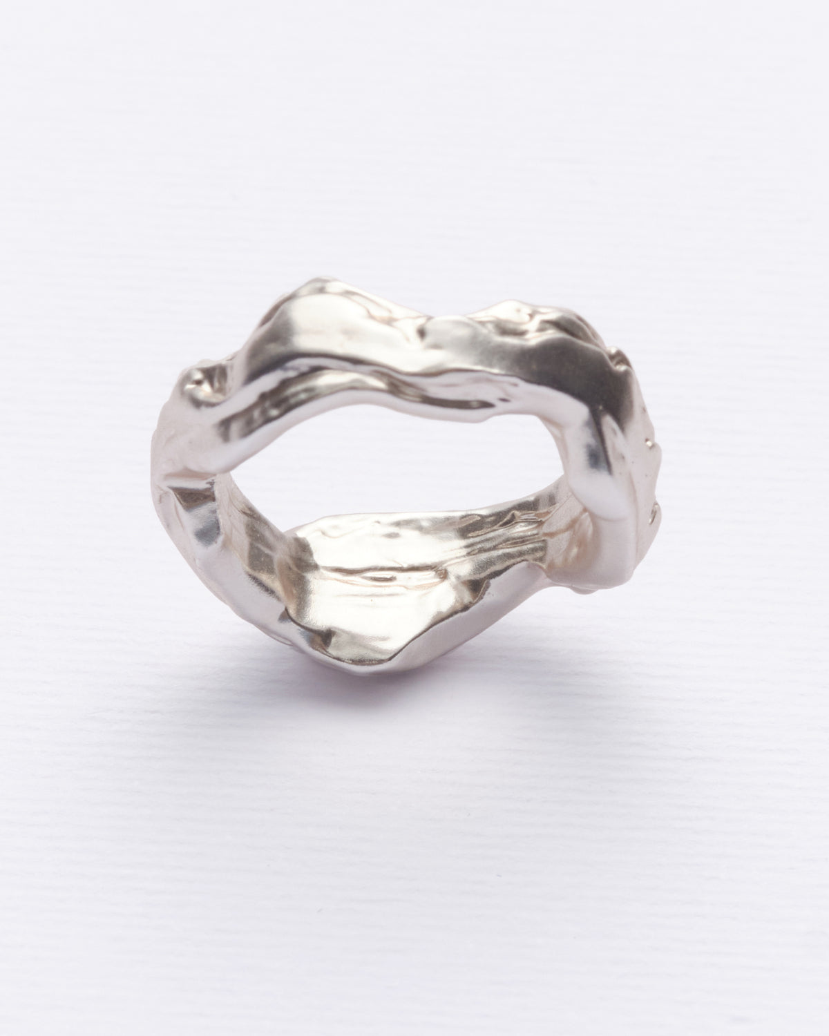 Layered Earth - Anillo plateado