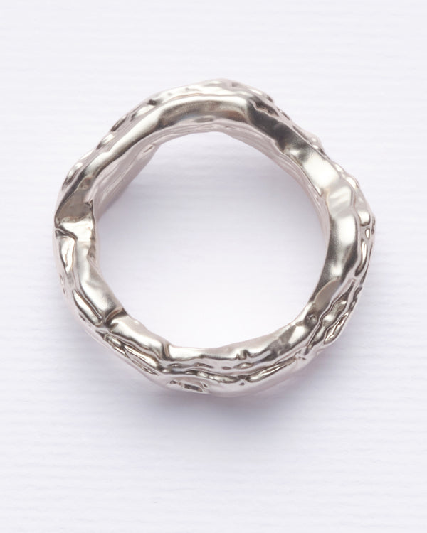 Layered Earth - Anillo plateado