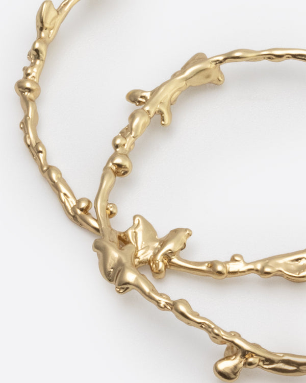 Butterflies Dance Hoops-Gold
