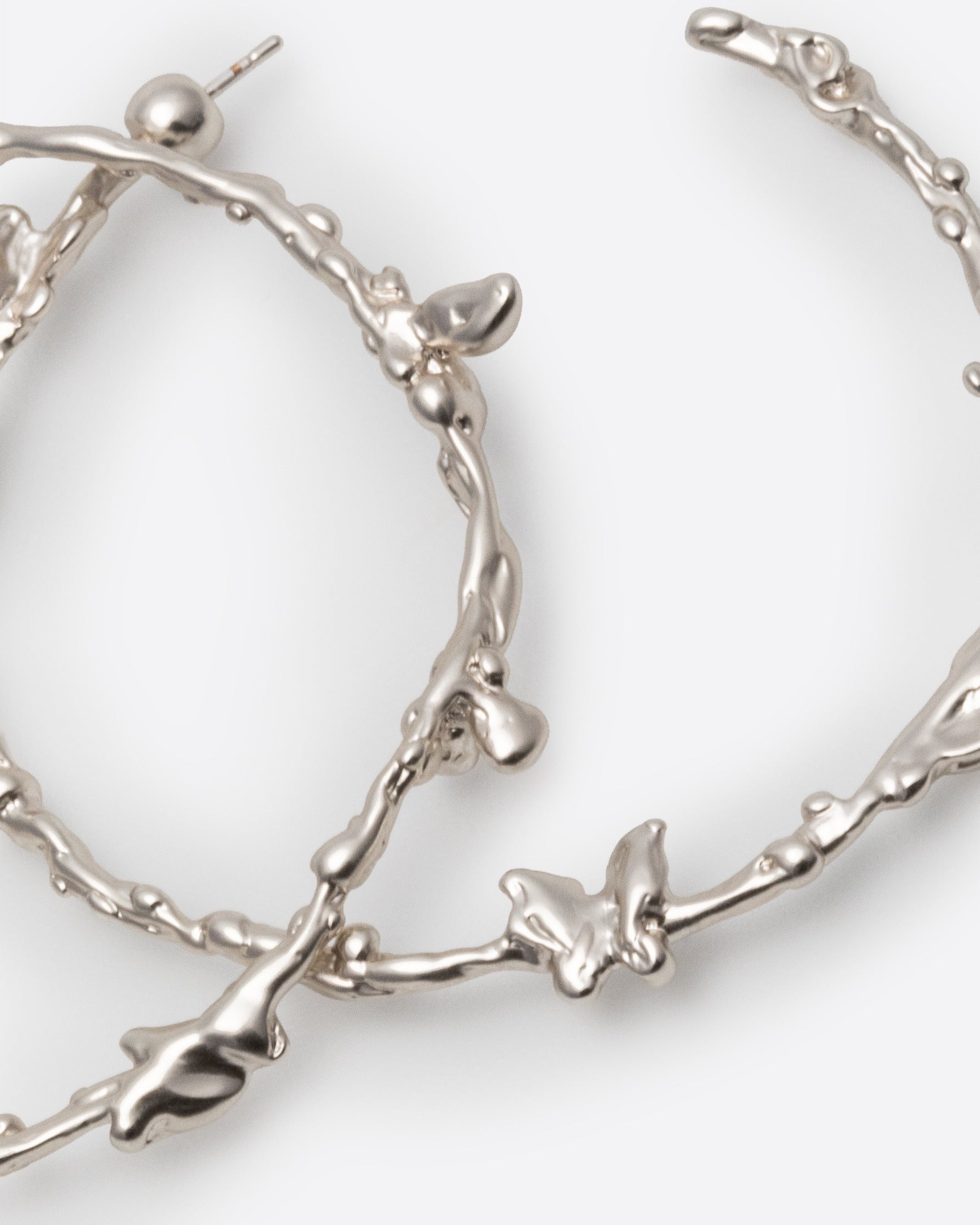 Butterflies Dance Hoops-Silver