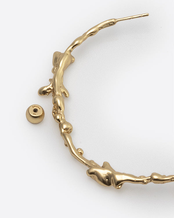Butterflies Dance Hoops-Gold