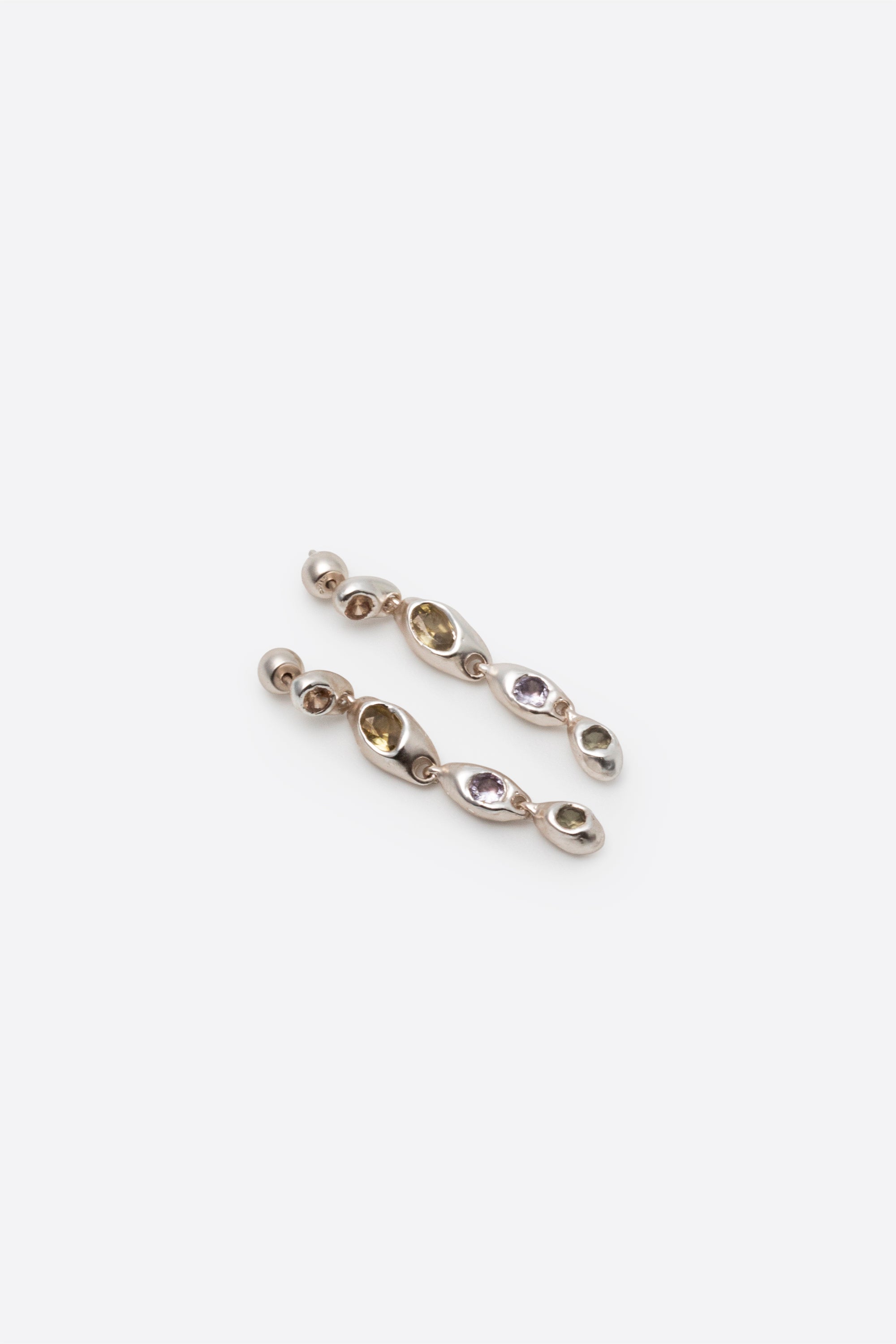 Prado Pepita Long Earrings-Silver