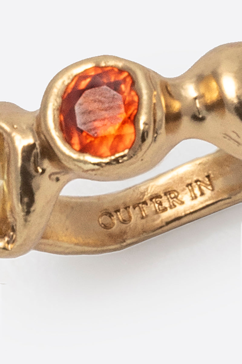 Sunset Pepita Ring-Gold