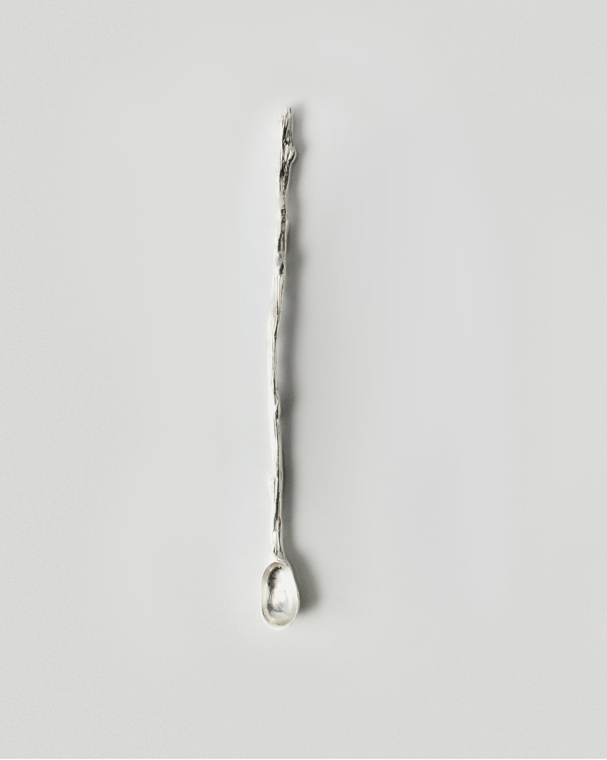 Autumn Stirring Stick Set of 4 in silver: single slender stirring stick with rounded end.