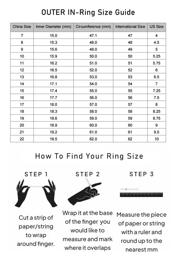 Ring Size Using Thread Sway Crystal Ring-Black